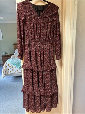 women's madewell floral ruched scoop neck maxi dress Madewell Floral Ruched Scoop Neck Maxi Dress in Meadow Ditsy Kelly Green at Nordstrom, Size 00